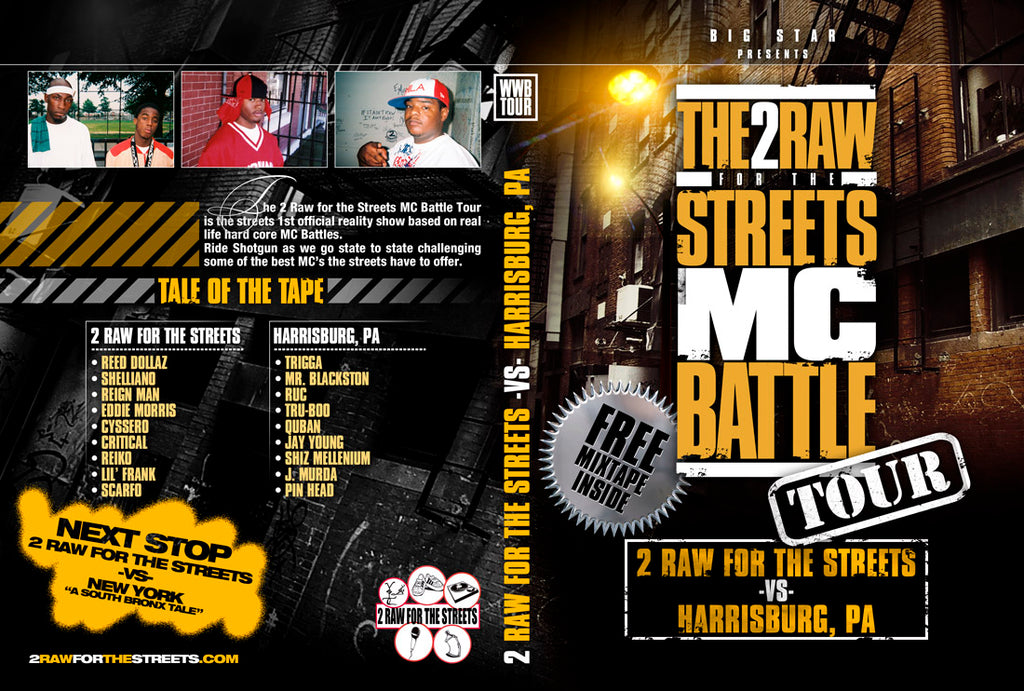 2 Raw For The Streets vs Harrisburg (DIGITAL FILE DOWNLOAD)