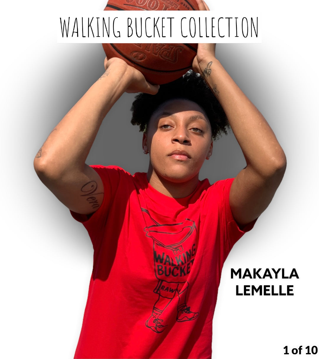 Walking Bucket Collection "THE ORIGINAL WALKING BUCKET" (Series 1 of 10) RED